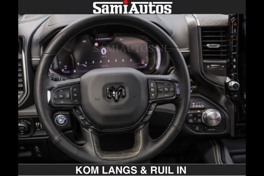 Dodge Ram LIMITED H.O 540PK | Massage + Full Option €84950,- excl | De Meest Luxe en Volle Pick-Up in zijn Klasse | Comfortabele Dubbele Cabine met Royale 5 Zitplaatsen | BPM vrij | Nu Leverbaar uit Voorraad | Voorraad Nr 2326 - 5169 | De specialist in Amerikaanse pick‑ups in Nederland en Europa.