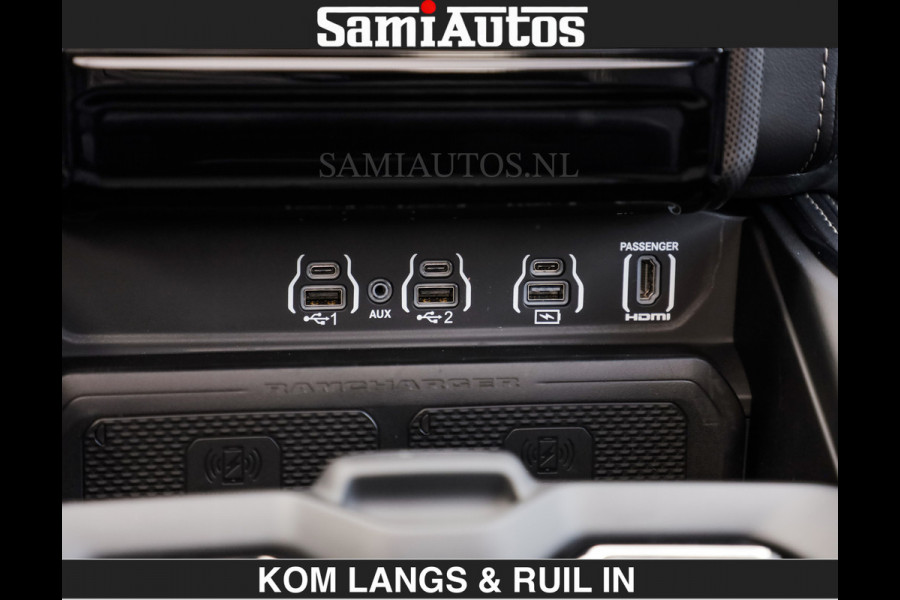 Dodge Ram LIMITED H.O 540PK | Massage + Full Option €84950,- excl | De Meest Luxe en Volle Pick-Up in zijn Klasse | Comfortabele Dubbele Cabine met Royale 5 Zitplaatsen | BPM vrij | Nu Leverbaar uit Voorraad | Voorraad Nr 2326 - 5169 | De specialist in Amerikaanse pick‑ups in Nederland en Europa.