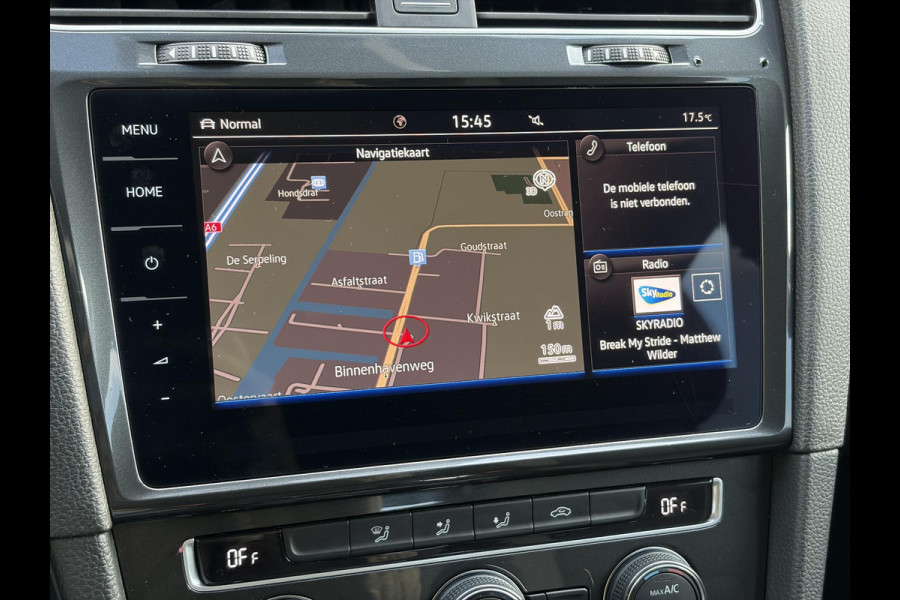 Volkswagen e-Golf ✓SOH 84,55%✓Carplay✓Navi✓LED✓Clima✓Cruise✓Pdc V+A✓Lm velgen✓N.A.P✓Apk tot 07-2027