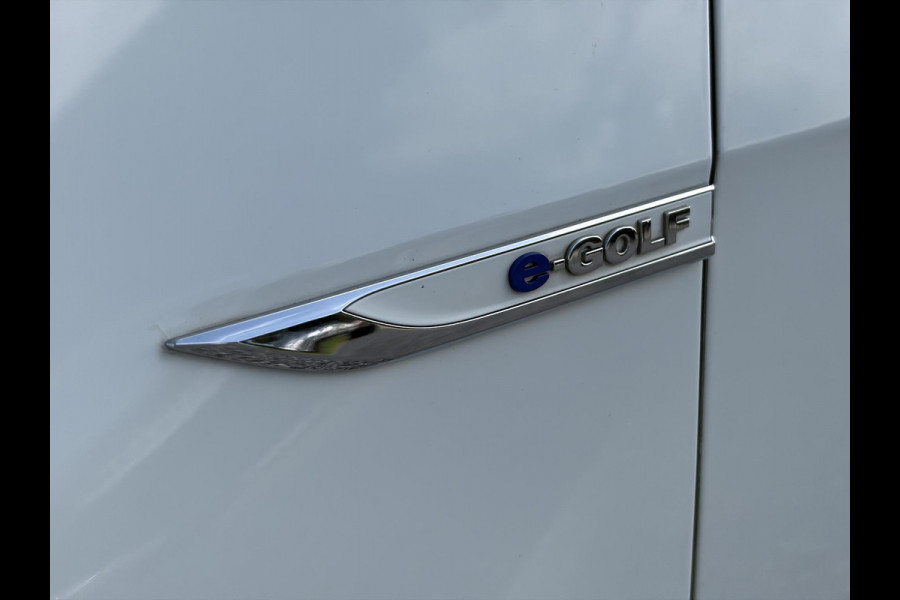 Volkswagen e-Golf ✓SOH 84,55%✓Carplay✓Navi✓LED✓Clima✓Cruise✓Pdc V+A✓Lm velgen✓N.A.P✓Apk tot 07-2027