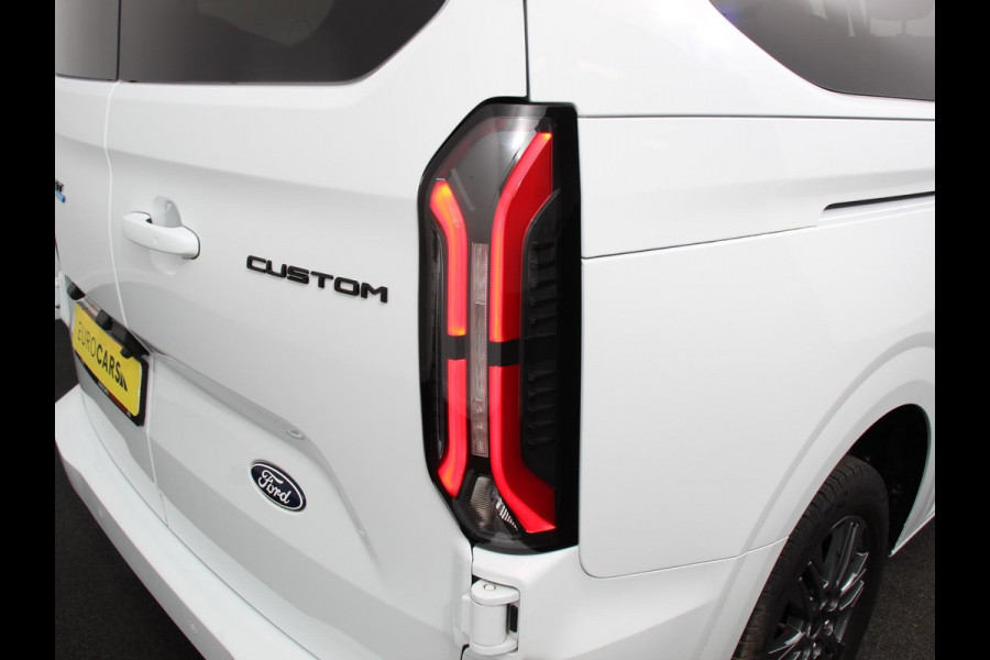 Ford E-Transit Custom 340 L2H1 Limited 65 kWh 8 persoons Adaptieve cruise control Airco Lichtmetalen Velgen Extra getint glas Camera Navigatie Apple Carplay/ Android Auto