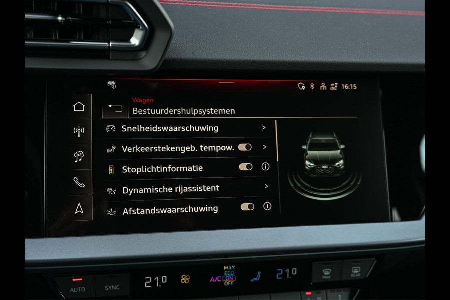 Audi A3 Sportback 45 TFSI e S edition Competition | Panoramadak | 5 jr Garantie | HUD | Sonos Sound | Camera | Ambiance interieur | Active Cruise | S-Seats + Memory | Stoelverwarming | Keyless |