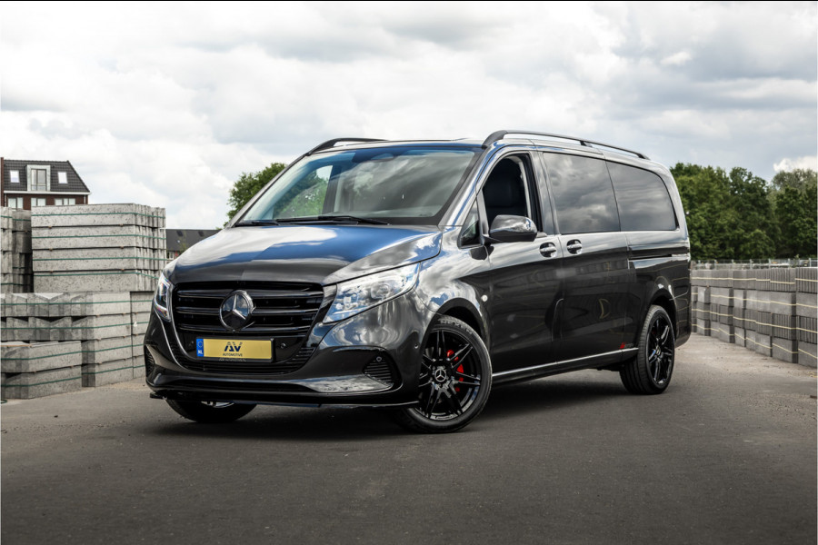 Mercedes-Benz Vito 119 CDI DC L3 XL | AMG | L+R Schuifdeur | Dubbel cabine | Navigatie | CarPlay | Camera | Lederen bekleding | Stoelverwarming | 2500 kg trekgewicht | Trekhaak | Multibeam Led | PDC V+A