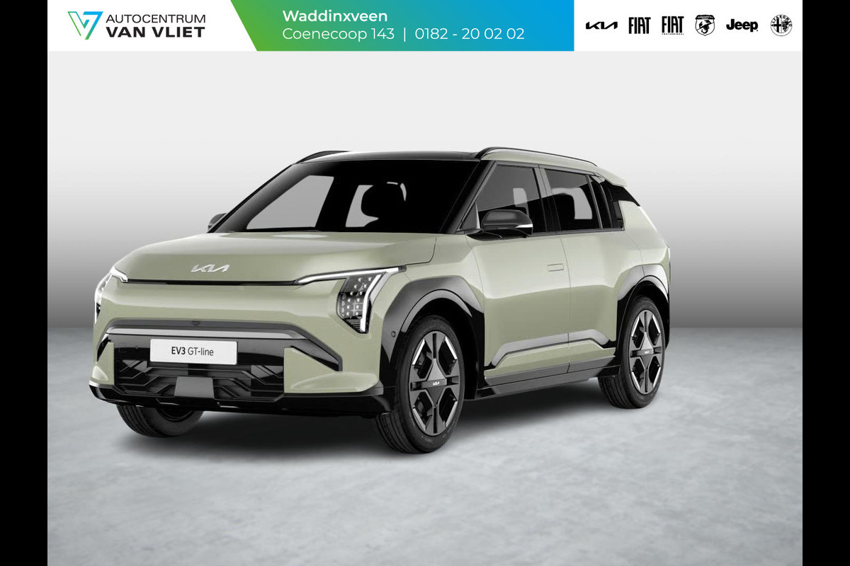 Kia EV3 GT-Line Business Edition 81.4 kWh | Actieprijs*  | Uit Vooraad Leverbaar | Navi. | Clima. | Adapt. Cruise. | Dodehoekassistentie | Stoel&Stuur Verwarming | Harman Kardon