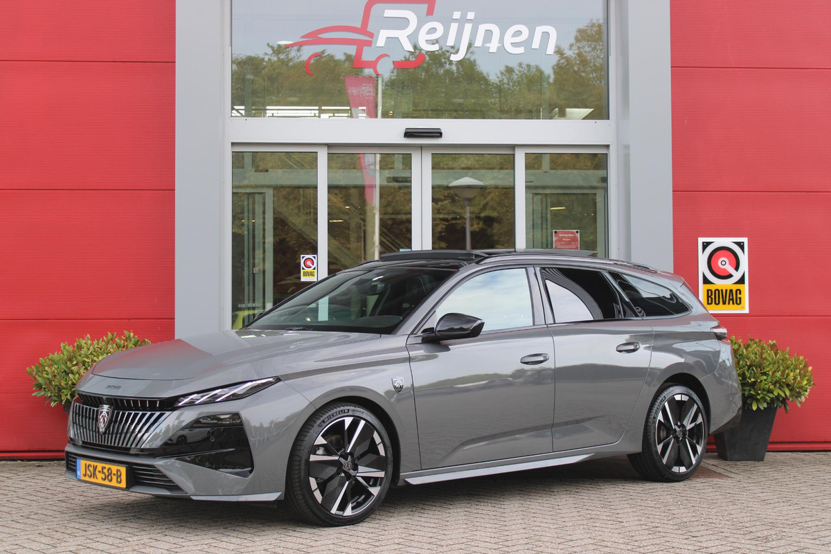 Peugeot 308 SW Peugeot 308 SW 1.2 Hybrid 145PK GT AUTOMAAT | PANORAMA SCHUIF/KANTEL DAK | AFNEEMBARE TREKHAAK | NAVIGATIE | SENSATION PACK: FOCAL HIFI SYSTEM (PREMIUM HIFI SYSTEEM MET 10 SPEAKERS)/DRAADLOZE TELEFOONLADER | 360° VISION & DRIVE ASSIST PLUS PACK: ACHTERUITRIJCAMERA 360° VISIOPARK 3 (4 CAMERA'S)/PARKEERHULP VOOR EN ACHTER/ANTI DIEFSTAL ALARM/PEUGEOT i-COCKPIT MET CONFIGUREERBAAR 3D-INSTRUMENTENPANEEL/CLEAN CABIN | | 18" LICHTMETALEN VELGEN "PORTLAND" | DRAADLOZE APPLE CARPLAY/ANDROID AUTO | KEYLESS ENTRY/START | SFEER VERLICHTING | ZWARTE HEMELBEKLEDING | FULL LED MAT