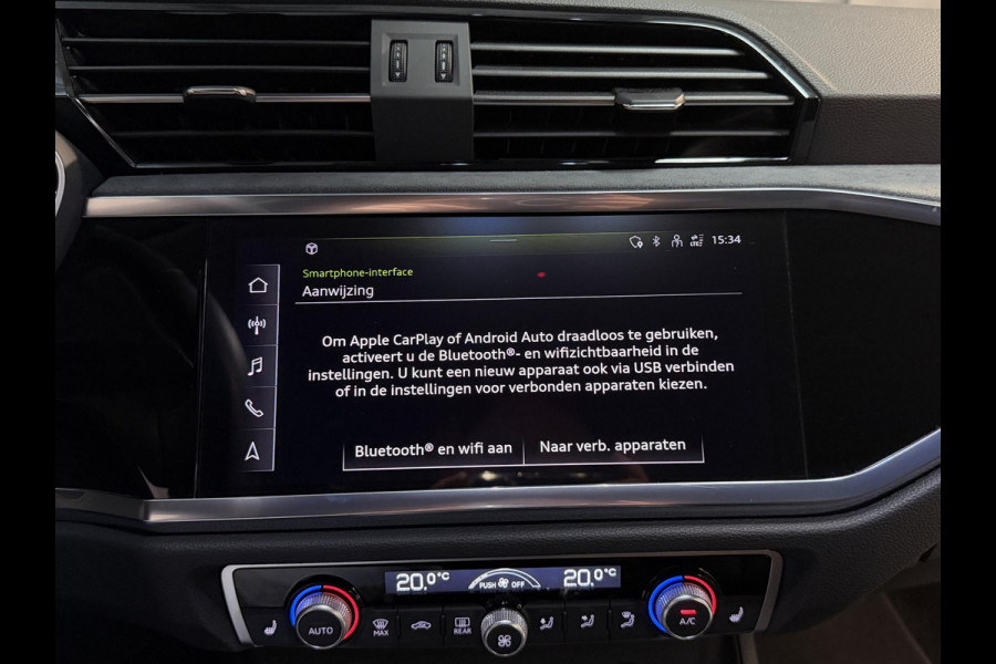 Audi Q3 Sportback 45 TFSI e S Edition 20"/Adaptieve cruise/Dodehoek/LED/Elektrische klep/Keyless/Stoelverwarming/PDC v+a/Apple Carplay & Android Auto