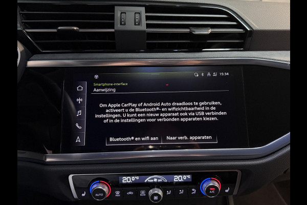 Audi Q3 Sportback 45 TFSI e S Edition 20"/Adaptieve cruise/Dodehoek/LED/Elektrische klep/Keyless/Stoelverwarming/PDC v+a/Apple Carplay & Android Auto