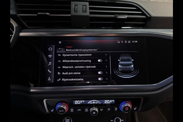 Audi Q3 Sportback 45 TFSI e S Edition 20"/Adaptieve cruise/Dodehoek/LED/Elektrische klep/Keyless/Stoelverwarming/PDC v+a/Apple Carplay & Android Auto
