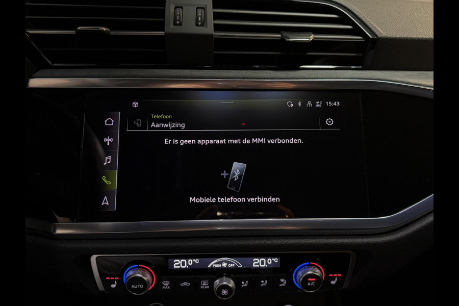 Audi Q3 Sportback 45 TFSI e S Edition 20"/Adaptieve cruise/Dodehoek/LED/Elektrische klep/Keyless/Stoelverwarming/PDC v+a/Apple Carplay & Android Auto