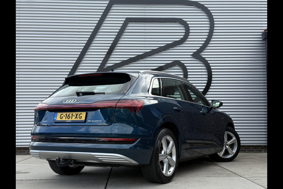 Audi e-tron e-tron 50 quattro Launch edition plus 71 kWh 2e Eigenaar|Navi|Pano|Trekhaak|Leder|Virtual Cockpit|Carplay|Cruise|N.A.P|APK tot 10-2027