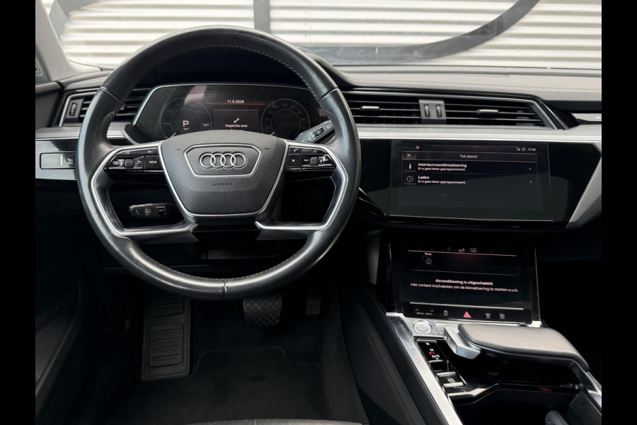 Audi e-tron e-tron 50 quattro Launch edition plus 71 kWh 2e Eigenaar|Navi|Pano|Trekhaak|Leder|Virtual Cockpit|Carplay|Cruise|N.A.P|APK tot 10-2027