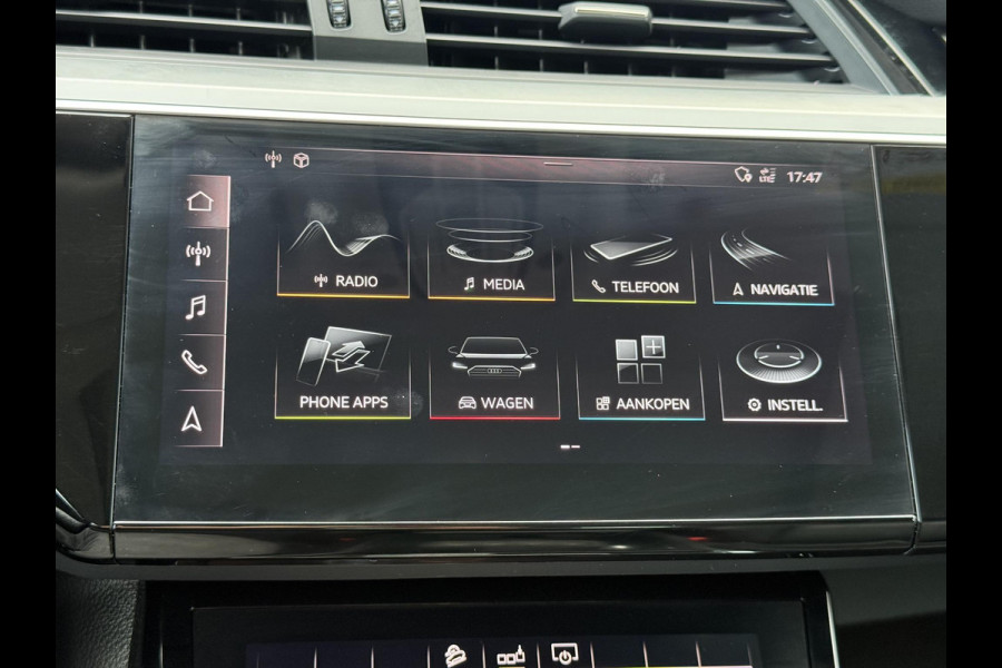 Audi e-tron e-tron 50 quattro Launch edition plus 71 kWh 2e Eigenaar|Navi|Pano|Trekhaak|Leder|Virtual Cockpit|Carplay|Cruise|N.A.P|APK tot 10-2027
