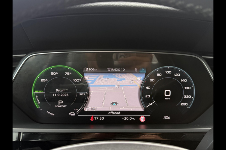 Audi e-tron e-tron 50 quattro Launch edition plus 71 kWh 2e Eigenaar|Navi|Pano|Trekhaak|Leder|Virtual Cockpit|Carplay|Cruise|N.A.P|APK tot 10-2027