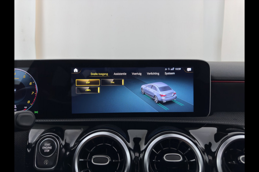Mercedes-Benz A-Klasse 200 AMG Sportpack Business Solution (INCL-BTW) Aut. *PANO | LEATHER-MICROFIBRE | FULL-LED | HEATED-SPORTSEATS | WIDESCREEN-DIGIOCKPIT | DAB+ | NAVI-FULLMAP | CAMERA | PRIVACYGLASS | SHIFTPADDLES | 18''ALU*