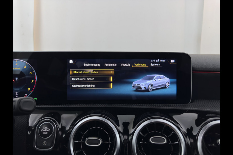 Mercedes-Benz A-Klasse 200 AMG Sportpack Business Solution (INCL-BTW) Aut. *PANO | LEATHER-MICROFIBRE | FULL-LED | HEATED-SPORTSEATS | WIDESCREEN-DIGIOCKPIT | DAB+ | NAVI-FULLMAP | CAMERA | PRIVACYGLASS | SHIFTPADDLES | 18''ALU*