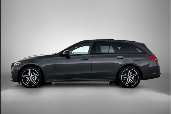 Mercedes-Benz C-Klasse Estate 300 e AMG Line | AMG-LIne In en exterieru | Sfeefverlichting | Stoe verwarming + Koeling | Trekhaak | Pano- Schuif kanteldak | Inclusief 24 maanden Mercedes-Benz Certified garantie voor Europa.