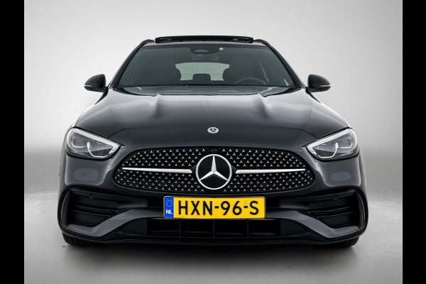 Mercedes-Benz C-Klasse Estate 300 e AMG Line | AMG-LIne In en exterieru | Sfeefverlichting | Stoe verwarming + Koeling | Trekhaak | Pano- Schuif kanteldak | Inclusief 24 maanden Mercedes-Benz Certified garantie voor Europa.
