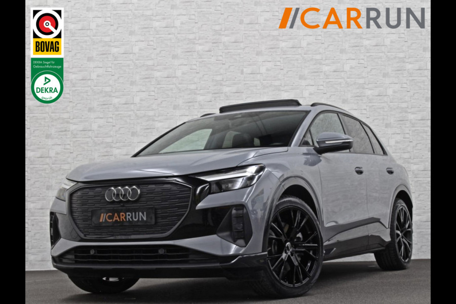 Audi Q4 e-tron 40 S-Line 77 kWh | Panorama | #RS-Leder | Warmtepomp | Sportstoelen | ACC | Lane Ass. | 5x Q4 op voorraad! | MMi+ | Virtual-Cockpit | 3-Zone Climate Control | Getint Glas | Zwarte Hemel | Elktr. A klep | Kieselgrijs | Btw Auto.