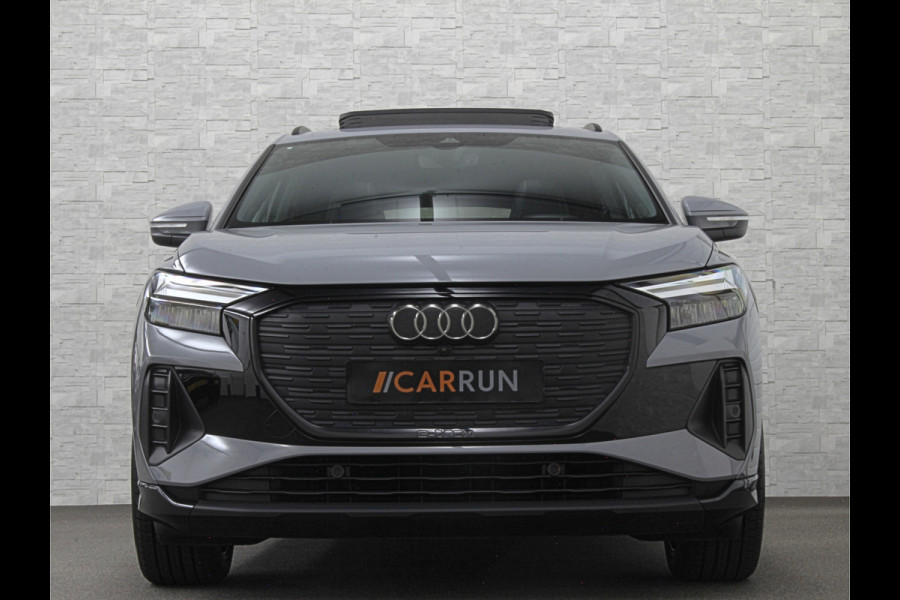 Audi Q4 e-tron 40 S-Line 77 kWh | Panorama | #RS-Leder | Warmtepomp | Sportstoelen | ACC | Lane Ass. | 5x Q4 op voorraad! | MMi+ | Virtual-Cockpit | 3-Zone Climate Control | Getint Glas | Zwarte Hemel | Elktr. A klep | Kieselgrijs | Btw Auto.