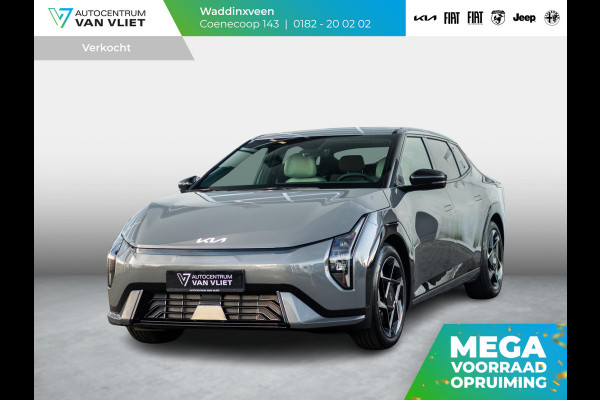 Kia EV4 Fastback GT-Line Business Edition 81.4 kWh | Direct leverbaar | Gunstige fiscale waarde! | Navi. | Clima. | Adapt. Cruise. | Stoel&Stuur Verwarming | Dodehoekassistentie | GT-Line Vegan Lederen Stoelbekleding