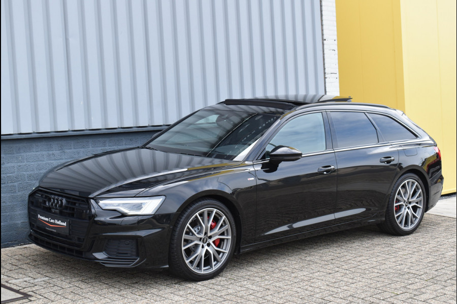 Audi A6 Avant 55 TFSI e Quattro S-Line 367 Pk Competition Pano HUD Leder Soft-Close Trekhaak S6 Uitlaat 20 Inch