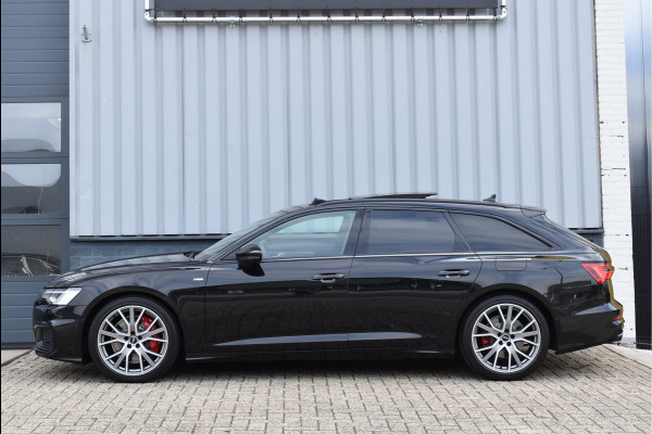 Audi A6 Avant 55 TFSI e Quattro S-Line 367 Pk Competition Pano HUD Leder Soft-Close Trekhaak S6 Uitlaat 20 Inch