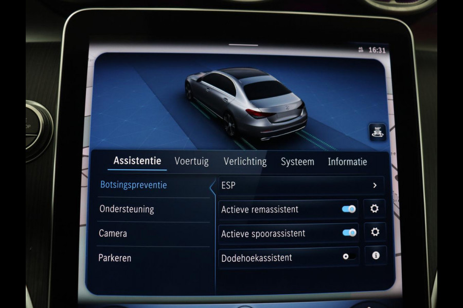 Mercedes-Benz C-Klasse 200 Luxury Line | Panoramadak | Leder | Memory | Adaptive cruise | Stoelverwarming | Burmester | 360 camera | Park assist | Sfeerverlichting | Carplay | Climate control