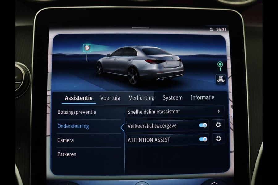 Mercedes-Benz C-Klasse 200 Luxury Line | Panoramadak | Leder | Memory | Adaptive cruise | Stoelverwarming | Burmester | 360 camera | Park assist | Sfeerverlichting | Carplay | Climate control