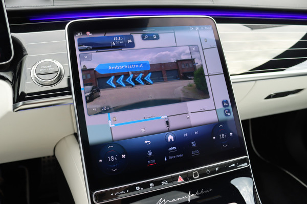 Mercedes-Benz S-Klasse 580 e 4MATIC Lang AMG Line | Manufaktur | Airmatic | Chauffeurspakket | Achterasbesturing | Augmented HUD | Distronic+ | Burmester | Exclusief Nappa Leder | 3D-Display | Vlakkenverwarming | Zonweringspakket |
