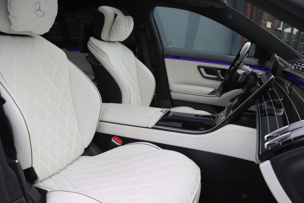 Mercedes-Benz S-Klasse 580 e 4MATIC Lang AMG Line | Manufaktur | Airmatic | Chauffeurspakket | Achterasbesturing | Augmented HUD | Distronic+ | Burmester | Exclusief Nappa Leder | 3D-Display | Vlakkenverwarming | Zonweringspakket |