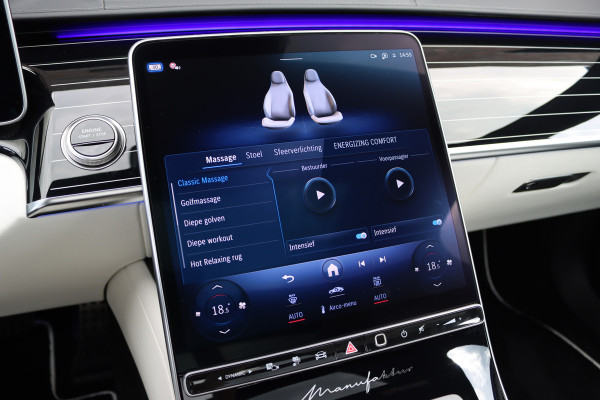 Mercedes-Benz S-Klasse 580 e 4MATIC Lang AMG Line | Manufaktur | Airmatic | Chauffeurspakket | Achterasbesturing | Augmented HUD | Distronic+ | Burmester | Exclusief Nappa Leder | 3D-Display | Vlakkenverwarming | Zonweringspakket |