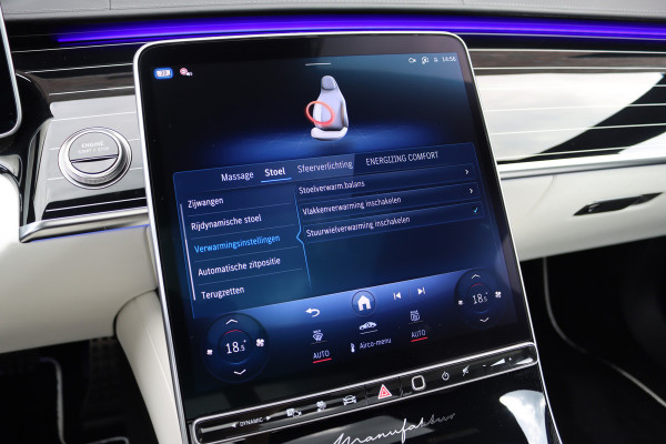Mercedes-Benz S-Klasse 580 e 4MATIC Lang AMG Line | Manufaktur | Airmatic | Chauffeurspakket | Achterasbesturing | Augmented HUD | Distronic+ | Burmester | Exclusief Nappa Leder | 3D-Display | Vlakkenverwarming | Zonweringspakket |