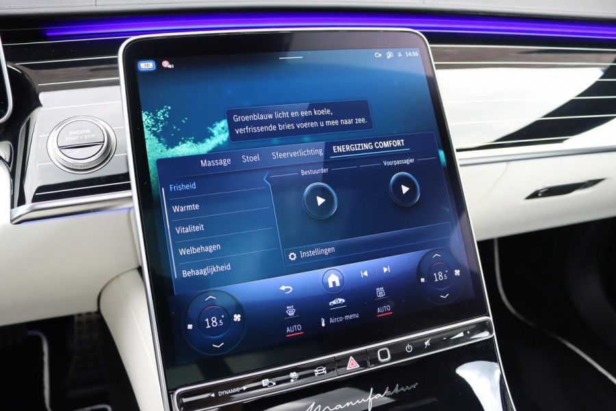 Mercedes-Benz S-Klasse 580 e 4MATIC Lang AMG Line | Manufaktur | Airmatic | Chauffeurspakket | Achterasbesturing | Augmented HUD | Distronic+ | Burmester | Exclusief Nappa Leder | 3D-Display | Vlakkenverwarming | Zonweringspakket |
