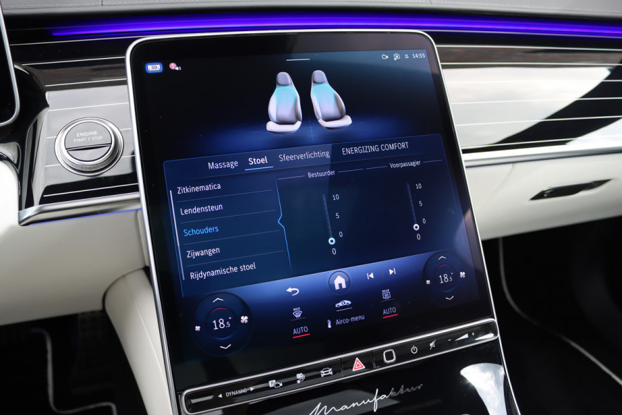 Mercedes-Benz S-Klasse 580 e 4MATIC Lang AMG Line | Manufaktur | Airmatic | Chauffeurspakket | Achterasbesturing | Augmented HUD | Distronic+ | Burmester | Exclusief Nappa Leder | 3D-Display | Vlakkenverwarming | Zonweringspakket |