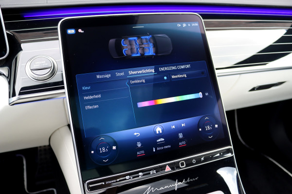 Mercedes-Benz S-Klasse 580 e 4MATIC Lang AMG Line | Manufaktur | Airmatic | Chauffeurspakket | Achterasbesturing | Augmented HUD | Distronic+ | Burmester | Exclusief Nappa Leder | 3D-Display | Vlakkenverwarming | Zonweringspakket |