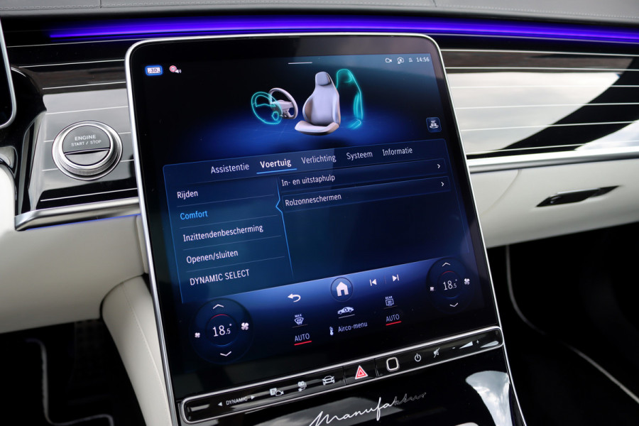 Mercedes-Benz S-Klasse 580 e 4MATIC Lang AMG Line | Manufaktur | Airmatic | Chauffeurspakket | Achterasbesturing | Augmented HUD | Distronic+ | Burmester | Exclusief Nappa Leder | 3D-Display | Vlakkenverwarming | Zonweringspakket |