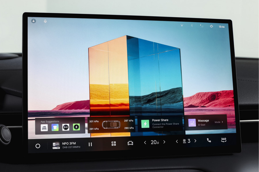 GEELY E5 Max+ 68 kWh | Pano | 360 Camera | V2L | Warmtepomp | HUD | Stoelverwarming & verkoeling | Massagestoelen+Memory | Elek. klep | Flyme |  | 19" | 2335