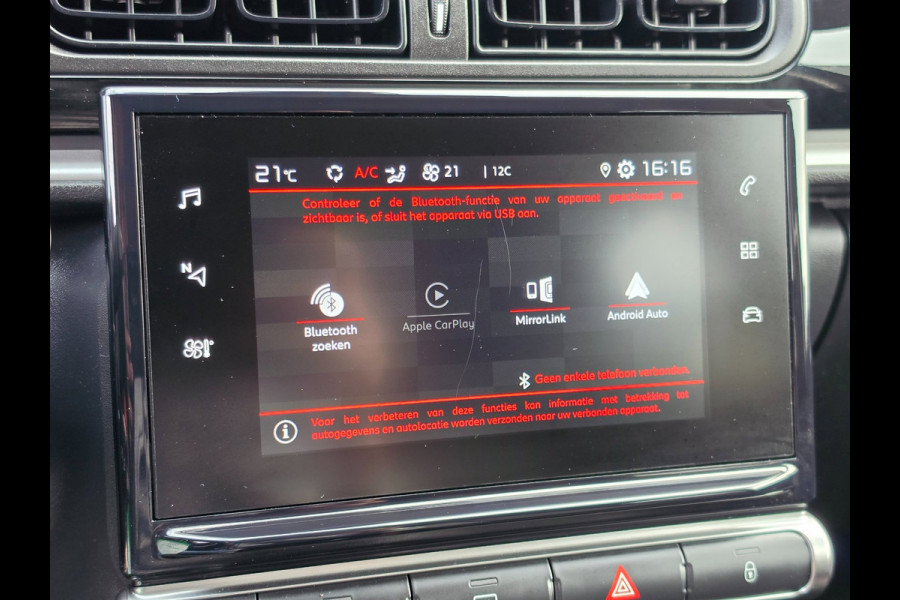 Citroën C3 1.2 PureTech Shine Carplay, LED, Cruise