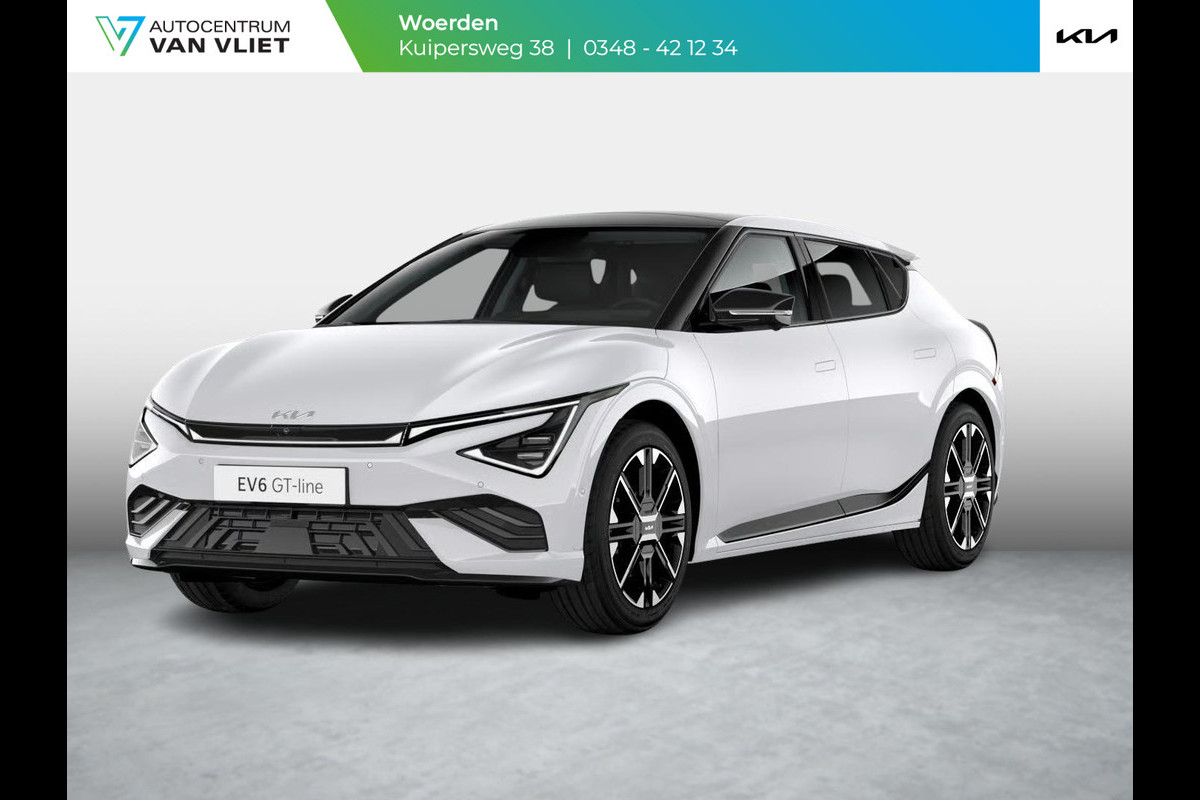 Kia Ev6 GT-Line Business Edition 84 kWh | Actieprijs* | Navi. | Clima. | Adapt. Cruise. | Stoel&Stuur Verwarming | GT-Line Vegan Leder Bekleding