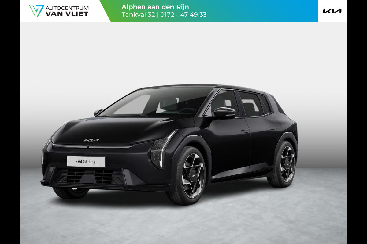 Kia EV4 GT-Line Business Edition 81.4 kWh | Actieprijs* | Navi. | Clima. | Stoel&Stuur Verwarming | Adapt. Cruise. | Dodehoekassistentie | Privacy Glass | GT-Line Vegan Lederen Bekleding