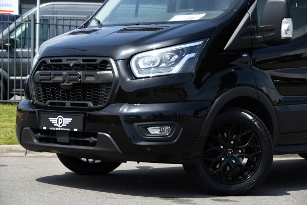 Ford Transit 350 2.0 TDCI L3H2 Limited Black Edition Camera, Cruise, Carplay, 185pk, Xenon, Automaat, Trekhaak, Multimedia, Sensoren, Uniek!