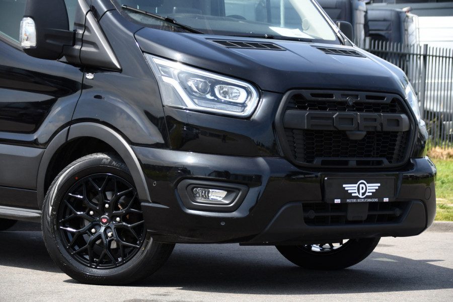 Ford Transit 350 2.0 TDCI L3H2 Limited Black Edition Camera, Cruise, Carplay, 185pk, Xenon, Automaat, Trekhaak, Multimedia, Sensoren, Uniek!
