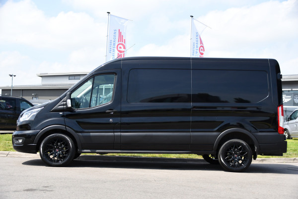 Ford Transit 350 2.0 TDCI L3H2 Limited Black Edition Camera, Cruise, Carplay, 185pk, Xenon, Automaat, Trekhaak, Multimedia, Sensoren, Uniek!