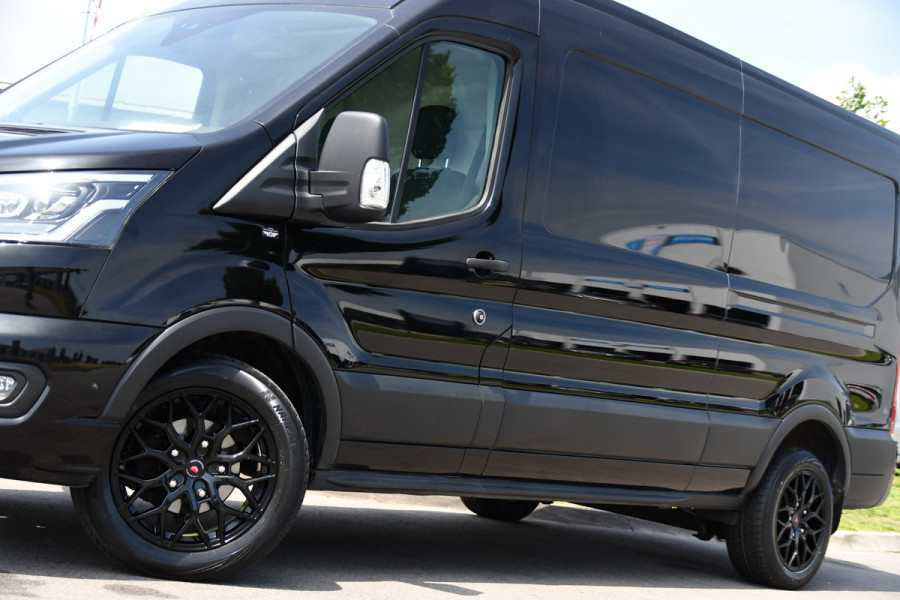 Ford Transit 350 2.0 TDCI L3H2 Limited Black Edition Camera, Cruise, Carplay, 185pk, Xenon, Automaat, Trekhaak, Multimedia, Sensoren, Uniek!