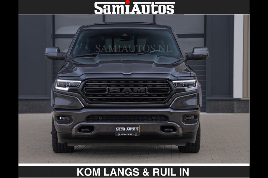 Dodge Ram LIMITED | HEMI 5.7 V8 | MWK KLEP | €49.900,- excl | BOM VOL | GRANITE GRIJS KLEUR | LUCHTVERING | MEEST LUXE | CREW CAB 5 PERSOONS | GRIJS KENTEKEN | DUBBEL CABINE DC |
