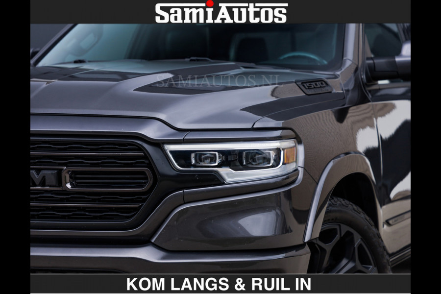 Dodge Ram LIMITED | HEMI 5.7 V8 | MWK KLEP | €49.900,- excl | BOM VOL | GRANITE GRIJS KLEUR | LUCHTVERING | MEEST LUXE | CREW CAB 5 PERSOONS | GRIJS KENTEKEN | DUBBEL CABINE DC |