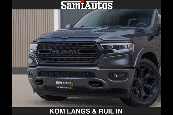 Dodge Ram LIMITED | HEMI 5.7 V8 | MWK KLEP | €49.900,- excl | BOM VOL | GRANITE GRIJS KLEUR | LUCHTVERING | MEEST LUXE | CREW CAB 5 PERSOONS | GRIJS KENTEKEN | DUBBEL CABINE DC |