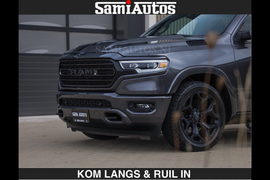 Dodge Ram LIMITED | HEMI 5.7 V8 | MWK KLEP | €49.900,- excl | BOM VOL | GRANITE GRIJS KLEUR | LUCHTVERING | MEEST LUXE | CREW CAB 5 PERSOONS | GRIJS KENTEKEN | DUBBEL CABINE DC |