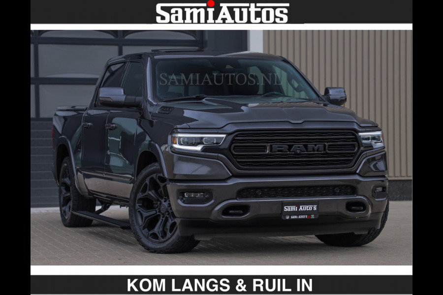 Dodge Ram LIMITED | HEMI 5.7 V8 | MWK KLEP | €49.900,- excl | BOM VOL | GRANITE GRIJS KLEUR | LUCHTVERING | MEEST LUXE | CREW CAB 5 PERSOONS | GRIJS KENTEKEN | DUBBEL CABINE DC |
