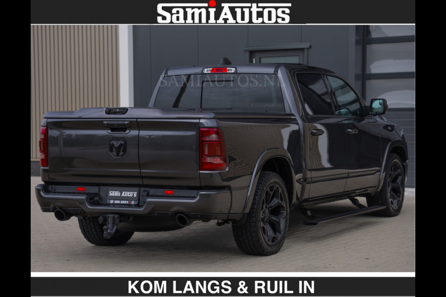 Dodge Ram LIMITED | HEMI 5.7 V8 | MWK KLEP | €49.900,- excl | BOM VOL | GRANITE GRIJS KLEUR | LUCHTVERING | MEEST LUXE | CREW CAB 5 PERSOONS | GRIJS KENTEKEN | DUBBEL CABINE DC |